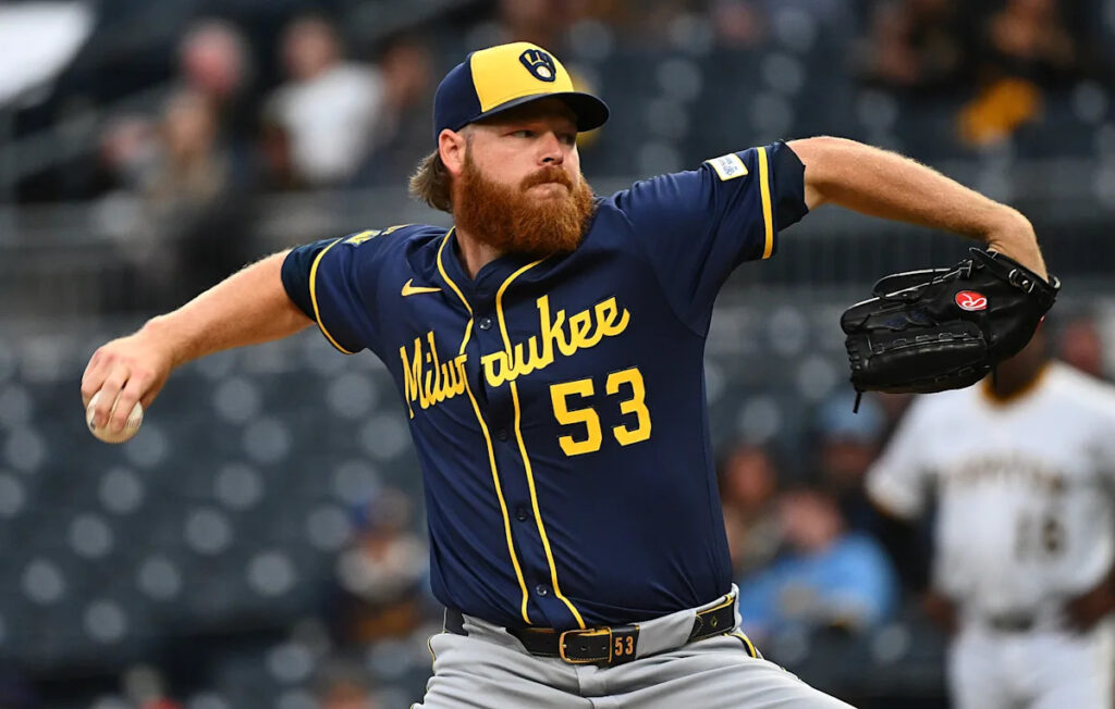 Brewers pitcher Brandon Woodruff goes on 15-day IL with right lat strain