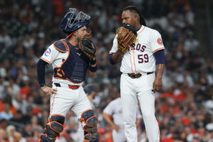 Astros pitcher Framber Valdez denies intentionally hitting his catcher after tense moment in loss to Yankees
