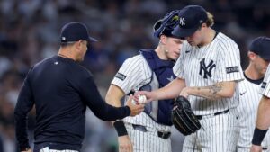 Cam Schlittler roughed up in short outing as Yankees lose to Blue Jays, 7-1