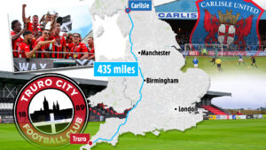 English football’s longest EVER away trip record broken – with epic feat set to be beaten twice more this season