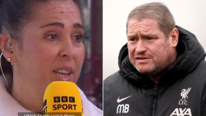 BBC pundit Fara Williams breaks down in tears paying tribute to tragic Matt Beard as colleagues comfort her live on TV