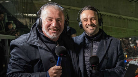 TNT Sports commentators’ chairs COLLAPSE in middle of Liverpool vs Atletico Madrid Champions League clash