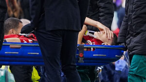 Giovanni Leoni stretchered off in distress on Liverpool debut after devastating injury