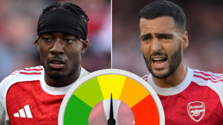 Arsenal player ratings: Noni Madueke hooked despite being star man as Mikel Merino jeered with every touch
