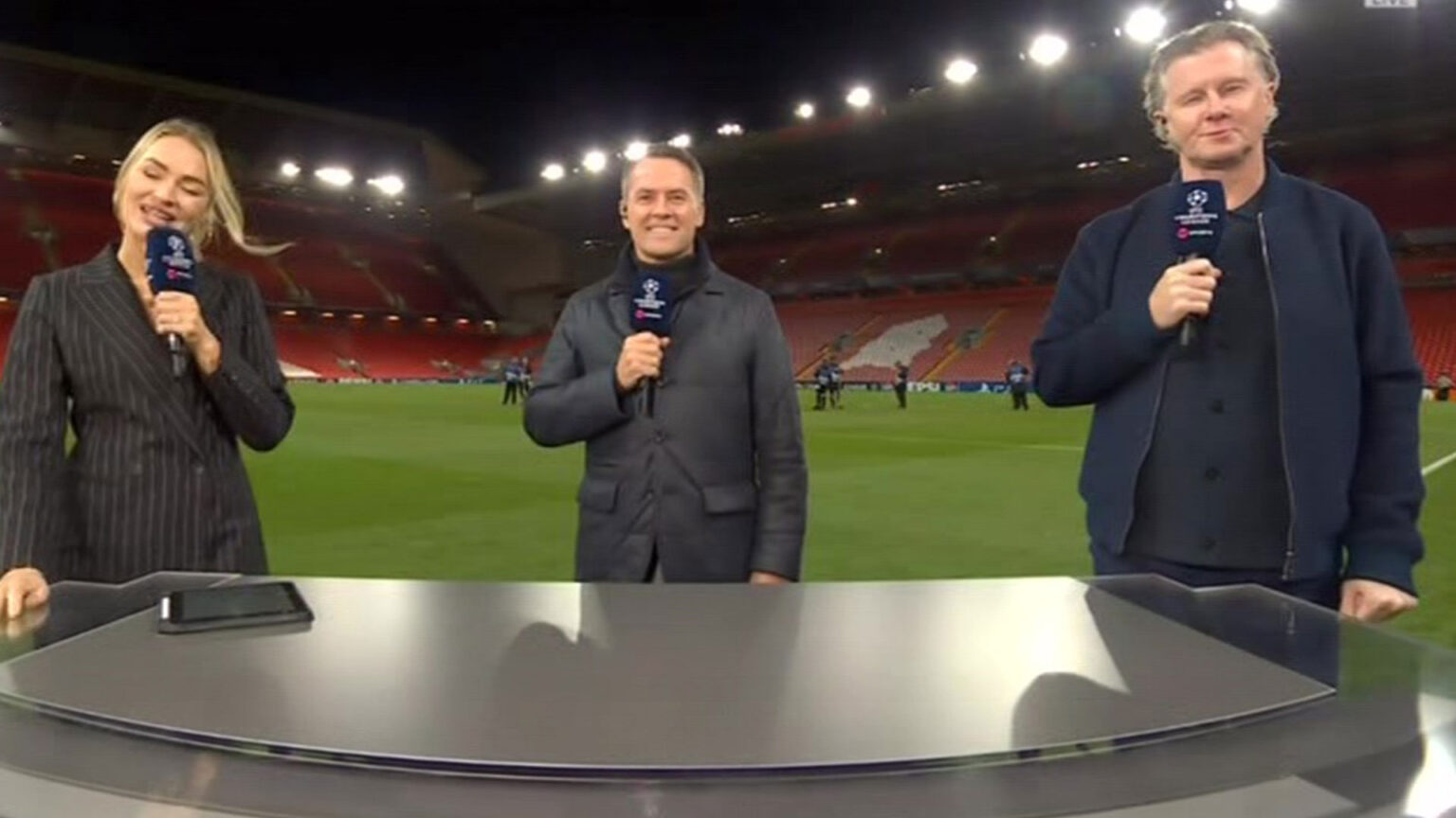 Laura Woods makes awkward ‘virgin’ blunder live on TNT Sports during Champions League coverage