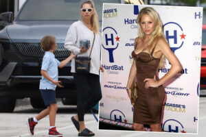 Reclusive Anna Kournikova steps out in Miami with pregnant tennis sex symbol, 44, looking well after health scare