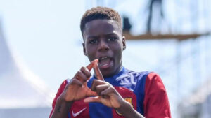 Barcelona wonderkid Destiny Ejiofor, 11, scored astonishing 145 goals in 52 games and tipped to follow Messi and Yamal