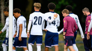 England U17s clash suspended for 50 MINUTES over alleged racial abuse aimed at Young Lions