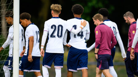 England U17s clash suspended for 50 MINUTES over alleged racial abuse aimed at Young Lions