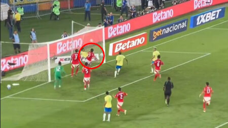 Estevao scores first ever Brazil goal with a bicycle kick and Chelsea fans love the celebration even more