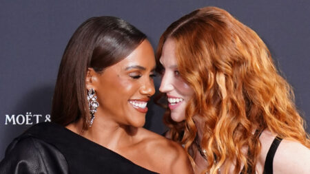 Alex Scott and Jess Glynne put on loved-up display at Elle Awards as BBC presenter stuns in elegant black dress