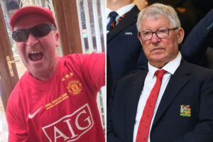 ‘Much-loved character’: Man Utd steward of 25 years who received letter from Alex Ferguson dies after brain tumour fight