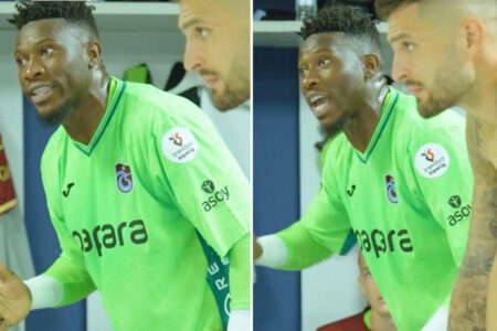 Watch Onana’s passionate Trabzonspor dressing room speech but Man Utd fans joke ‘only been there one training session’