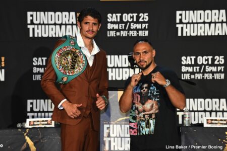 Fundora Unfazed by Thurman’s Experience, Predicts Early Finish on October 25