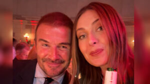 Maria Sharapova enjoys beer-fuelled evening with David Beckham as fans hail ‘deadly combo’