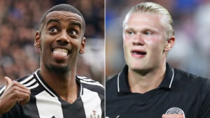 Erling Haaland and Alexander Isak both labelled world’s best striker as Pep Guardiola and Arne Slot ramp up debate