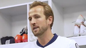 ‘I’m a little bit emotional’ – Harry Kane’s voice breaks as he hands out England cap in emotional dressing room scenes