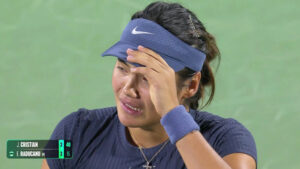‘It hasn’t been easy’ – Emma Raducanu breaks down in tears on court at Korea Open
