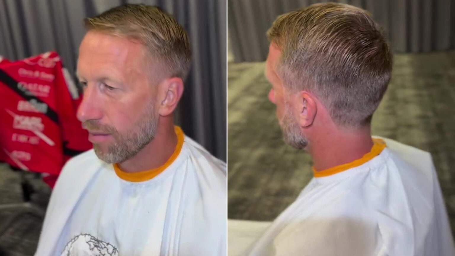 Jack Grealish left in stitches over Graham Potter’s new look as video of West Ham manager’s haircut goes viral