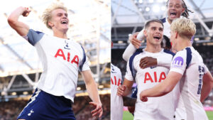 West Ham 0 Tottenham 3: Pressure piles on Graham Potter as Levy-less Spurs thrash rivals after Soucek leg-breaker