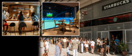 High street coffee chain shop opens up inside £1.1billion football stadium and includes special cocktail bar