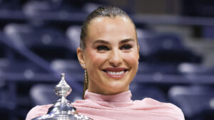 Aryna Sabalenka shows off jaw-dropping physique in figure-hugging outfit as fans call US Open winner ‘iconic’