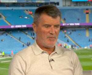 ‘Be quiet Dave’ – Moment Roy Keane shuts down Sky Sports host live on TV