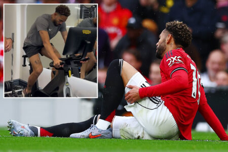 Matheus Cunha gives Man Utd huge injury boost as he posts four-word message alongside training pic ahead of derby v City
