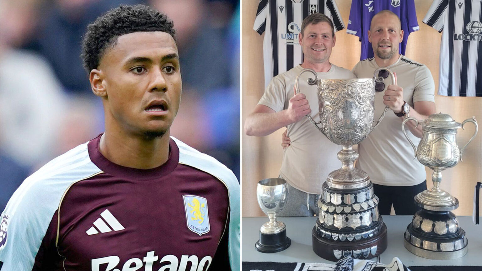 We’re goalless like Aston Villa and play in the 11th tier but we wouldn’t swap our strikers for Ollie Watkins