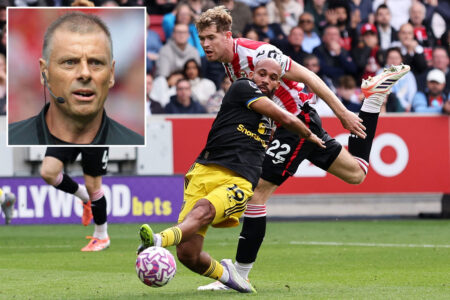 ‘Absolute nonsense’ – Brentford’s Nathan Collins SHOULD have been sent off against Man Utd, says ex-Premier League ref