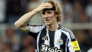 Why is Anthony Gordon not suspended for Newcastle’s Champions League clash against Barcelona?