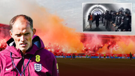 Tuchel fears over England horror tunnel walk with 200 armed cops and hostile fans as Kane says ‘it feels a mile long’