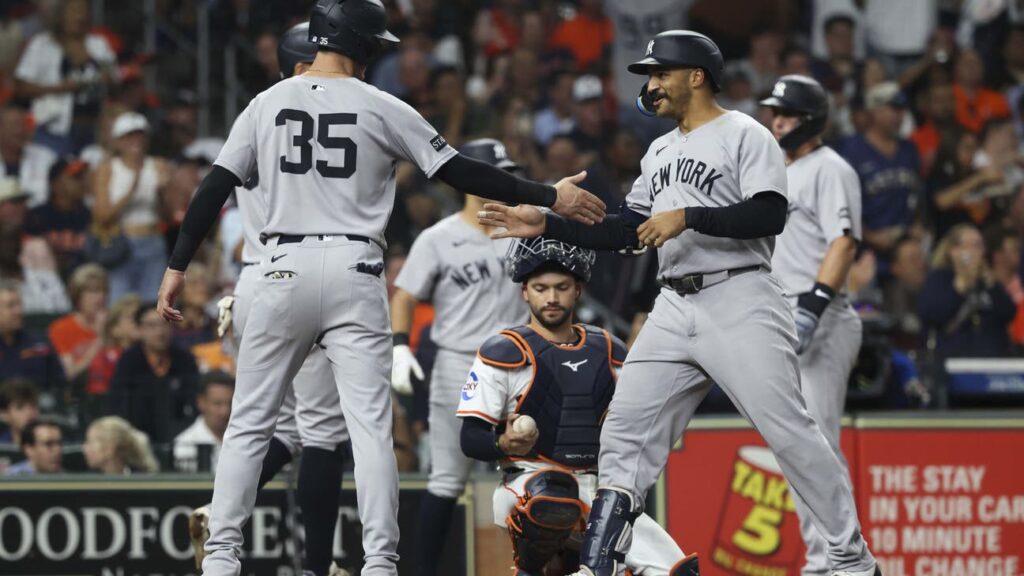 Trent Grisham's grand slam one of three Yankees homers in 7-1 win over Astros