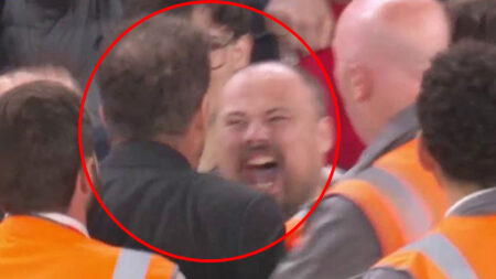 Diego Simeone sent off after clashing with fan in ugly scenes during Liverpool’s win over Atletico Madrid