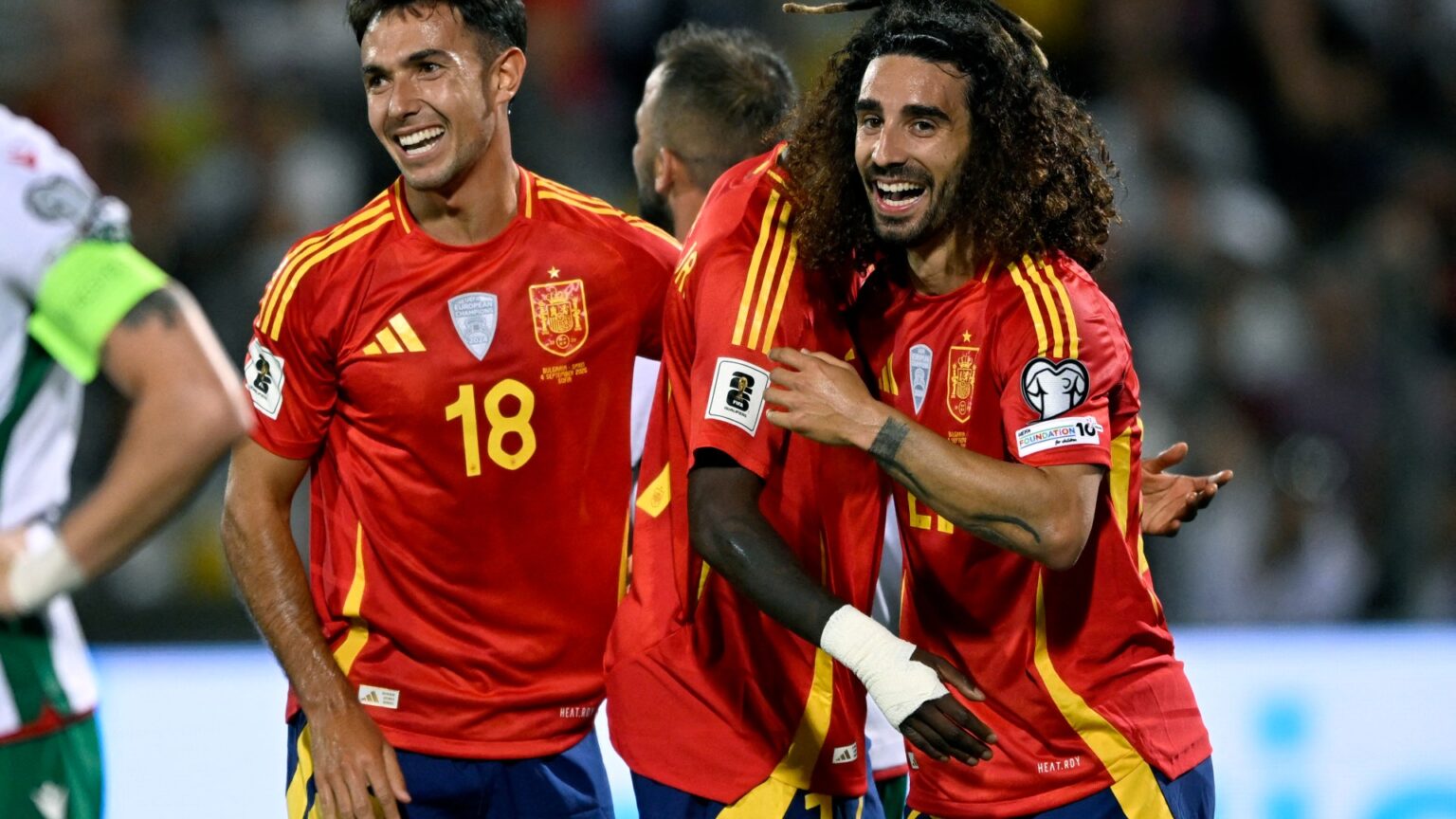 Bulgaria 0 Spain 3: Watch Cucurella score stunner as fans brand Chelsea star ‘best left-back in the world’