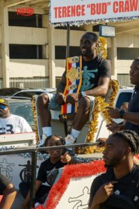 Terence Crawford Flaunts 8,000 Gold Ring Belt During Omaha Victory Parade Over Canelo