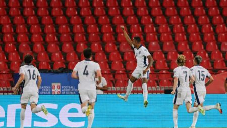 Serbia vs England LIVE RESULT: World Cup qualifying updates as Guehi makes it four after Milenkovic’s red card