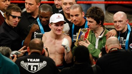 Noel Gallagher tells story of carrying Ricky Hatton’s belts into ring and why he argued with Liam for four weeks over it