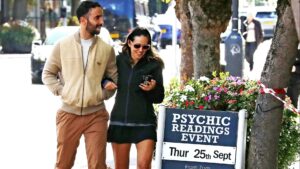 Worried about the future, Ruben? Under-pressure Man Utd boss Amorim spotted next to sign advertising psychic