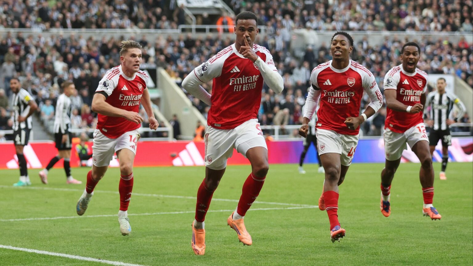 Newcastle vs Arsenal LIVE RESULT: Gabriel’s 96th-minute winner completes stunning turnaround as Gunners close gap on top