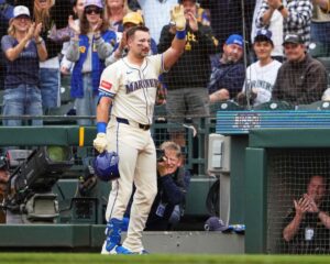 Mariners’ Cal Raleigh ties Mickey Mantle’s record with 54th home run of season
