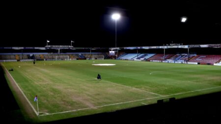 Scunthorpe have second National League clash in same week abandoned with stricken star carried off on stretcher