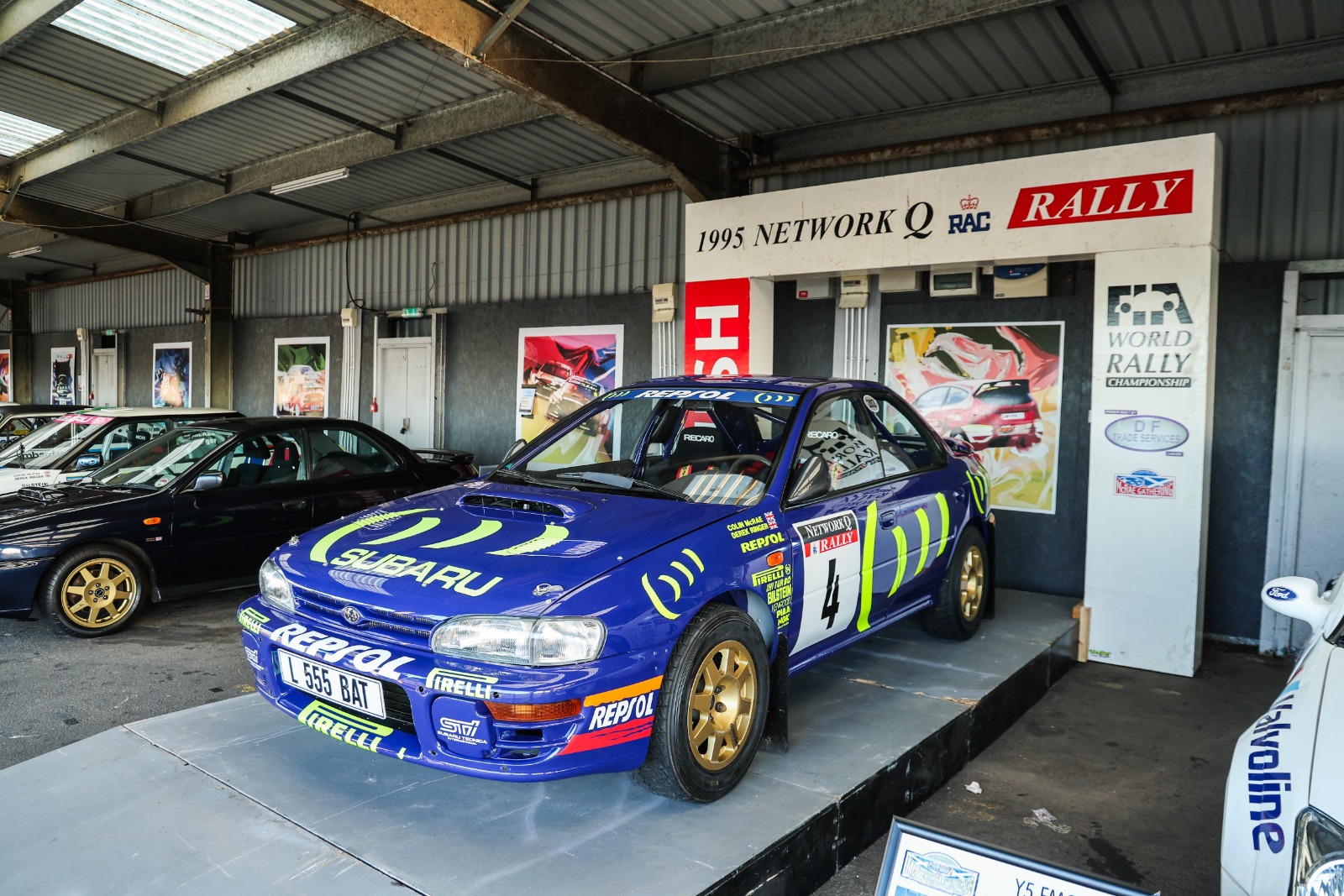 Works Imprezas from 1995 were in attendance at Knockhill