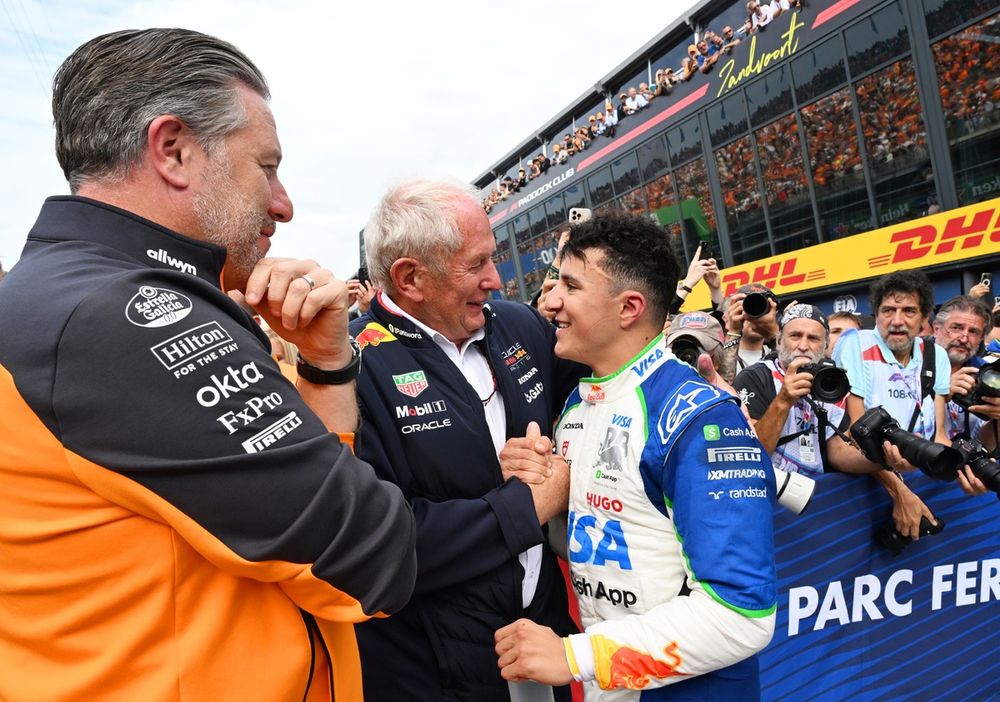 Isack Hadjar, Racing Bulls, Helmut Marko, Red Bull Racing, Zak Brown, McLaren