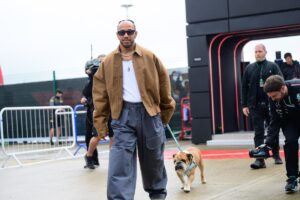 Hamilton shares Roscoe health update; misses Pirelli F1 test as Zhou steps in