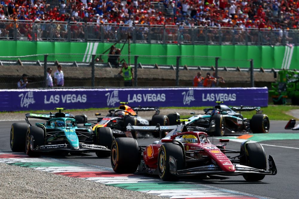 Hamilton sees Ferrari's place as closer to the midfield than Vasseur does