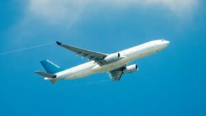 Footie fans while away half-time of 0-0 bore draw by PLANE SPOTTING after tip in matchday programme