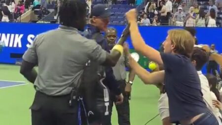 US Open in another snatch storm after security stop fan grabbing Jannik Sinner’s bag while it’s still on his back