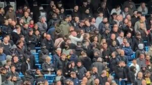 Miserable Man Utd fans stream out of Etihad as City put Amorim’s side to the sword and gleeful home fans gloat