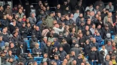Miserable Man Utd fans stream out of Etihad as City put Amorim’s side to the sword and gleeful home fans gloat